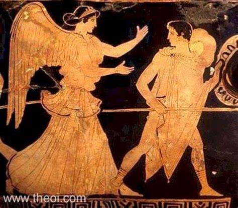 Eos & Cephalus - Ancient Greek Vase Painting