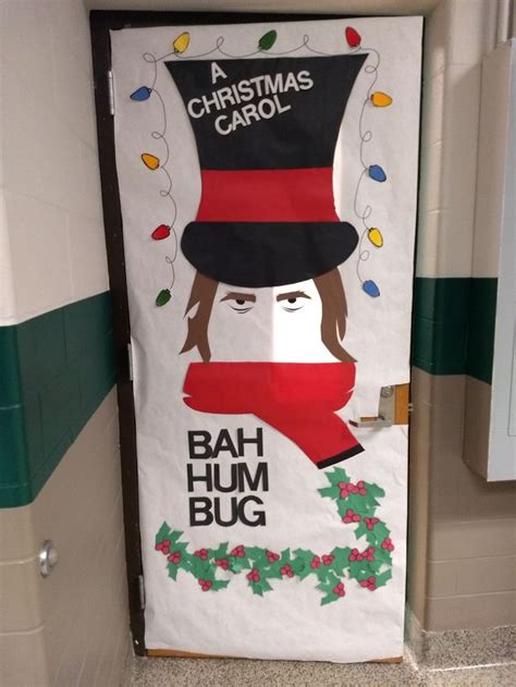 "A Christmas Carol" Classroom Door | Door decorations classroom christmas, Christmas classroom ...