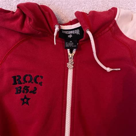 description: rocawear red sweater, sleeves are long,... - Depop