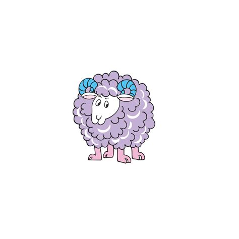 Sheep Cartoon Sheep Lamb Sheep, Hand Painted Sheep, Sheep, Lamb PNG and Vector with Transparent ...