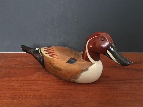 Md Century Wood Duck Decoy Hand Carved & Hand Painted 11.5" long | Wood ducks, Duck decoys, Carving