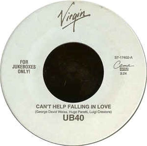 UB40 - Can't Help Falling In Love (Vinyl, 7", 45 RPM, Single, Jukebox) | Discogs