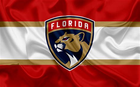 Download wallpapers Florida Panthers, hockey club, NHL, emblem, logo ...