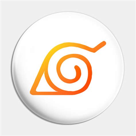 Hidden Leaf Konoha village symbol - Naruto - Pin | TeePublic