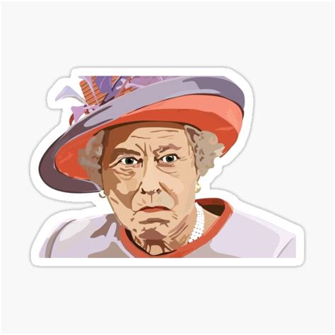 "Queen Elizabeth" Sticker for Sale by emcright | Redbubble