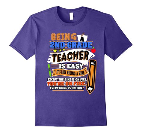 Funny 2nd Grade Teacher T-shirt – Sarcastic Teaching Shirt-CL – Colamaga