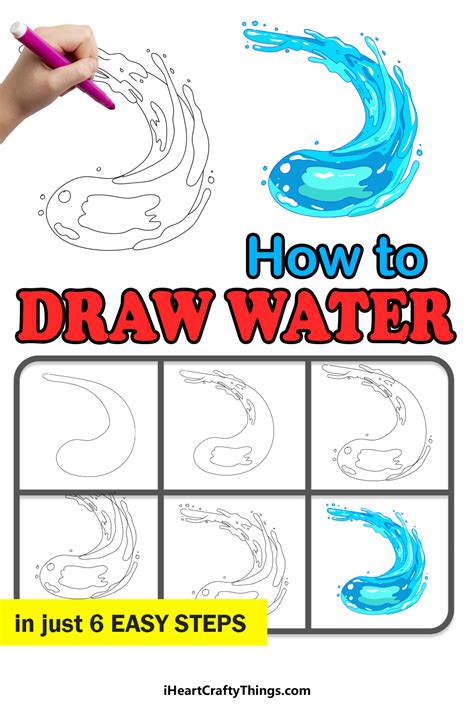 Water Drawing - How To Draw Water Step By Step