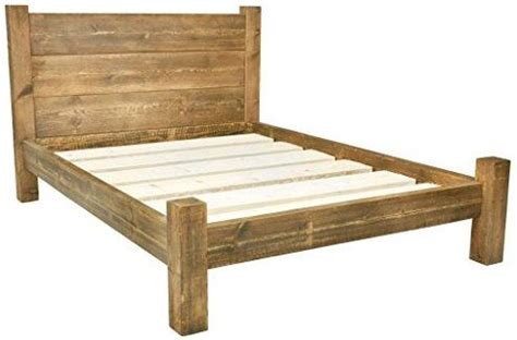 Funky Chunky Furniture Chunky Coleridge Tall Wooden Bed Frame, Teak, 6FT Super King