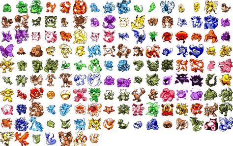 8 Bit Pokemon Sprites Gen 1