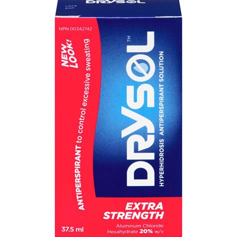 Drysol Extra Strength Antiperspirant 20% Solution, fresh from Canada | eBay