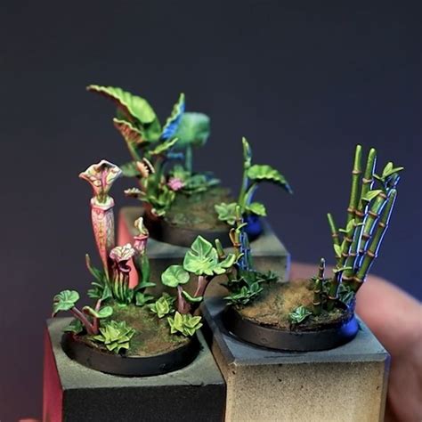 Miniature Basing + Terrain on Instagram: “It's time to build immersive Jungle bases! These bases ...