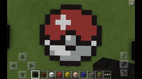 Minecraft Pixel Art Templates Pokeball