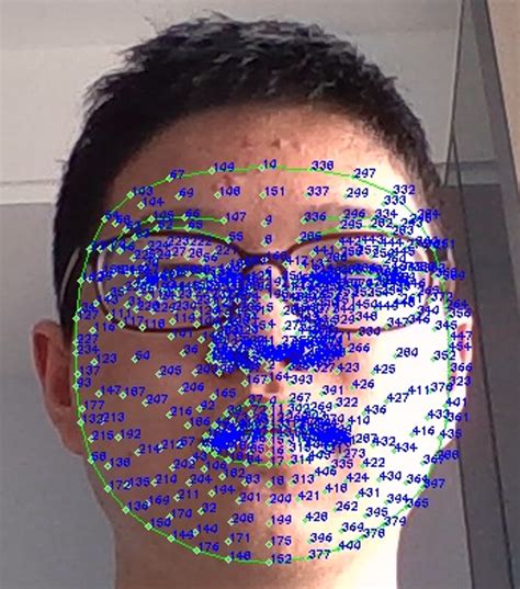 The face mesh landmarks. | Download Scientific Diagram