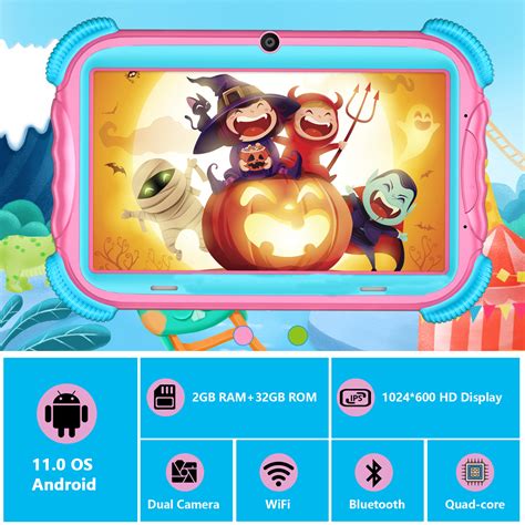 Antemper Kids Tablet 7 inch, Android 11, 32GB, Wifi & Bluetooth, Quad ...