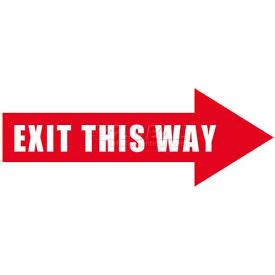 Signs | Floor | Durastripe 24X12 Arrow Sign - Exit This Way | B540750 ...