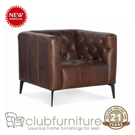 How cool is this mid-century modern leather club chair!? Check out the Mariano "Quick Ship ...