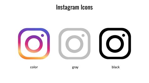 Instagram Logo Transparent PowerPoint Template & Slides