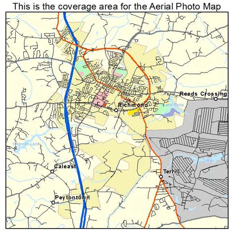 Aerial Photography Map of Richmond, KY Kentucky