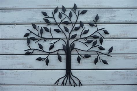 Metal Family Tree Art Wall Art Retro Decor by RusticBoardwalk