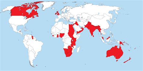 Map Of British Empire At Its Peak - Crabtree Valley Mall Map