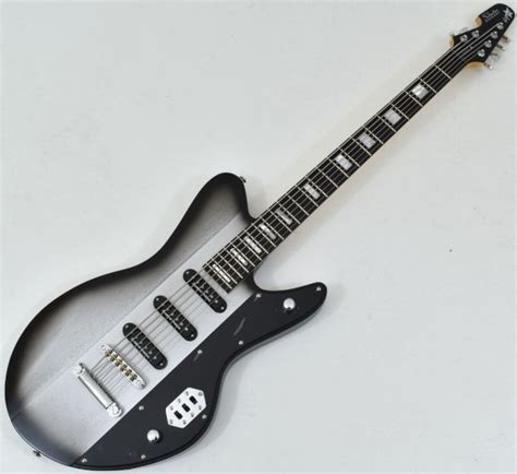 Schecter Robert Smith UltraCure VI Electric Guitar Silver Burst Pearl