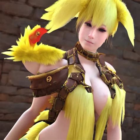 beautiful chocobo girl babe fantasy roleplay final | Stable Diffusion | OpenArt