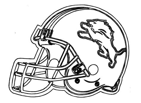 Detroit Lions Helmet Coloring Pages Coloring Pages