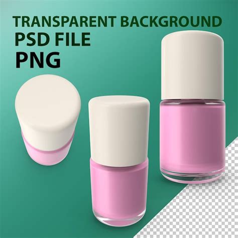 Premium PSD | Pink nail polish png