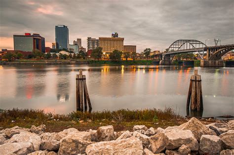 Little Rock Arkansas Skyline from the River Photograph by Gregory Ballos