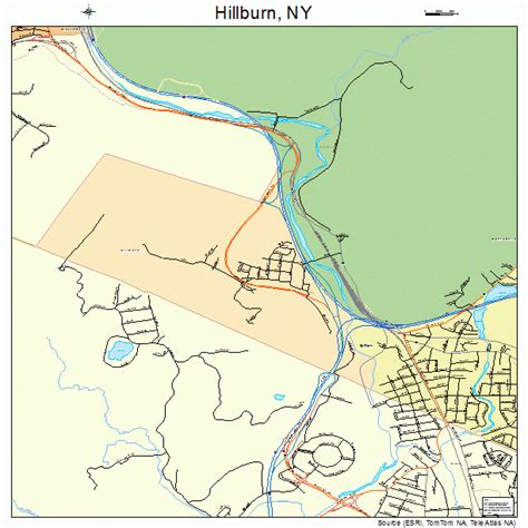 Hillburn New York Street Map 3634660