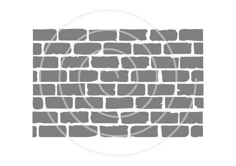 Brick Wall Stencil Digital File - Etsy