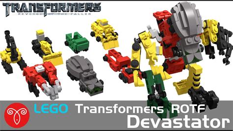 Lego Transformers Movie ROTF Devastator MOC Instruction Mini Mecha ...