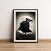 Edgar Allan Poe Raven Poster Raven Illustration Halloween - Etsy