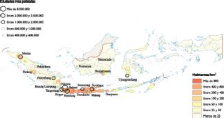 Indonesia Population map | Vector World Maps