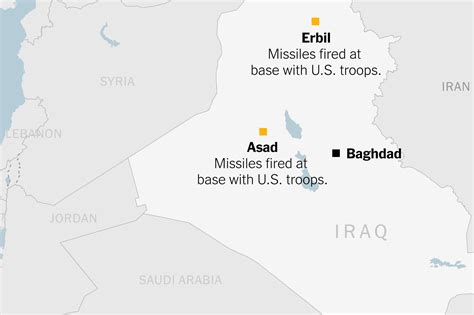 What We Know About the 2 Bases Iran Attacked - The New York Times