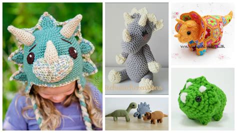 Triceratops Crochet Toy - www.bjmpmpc.com