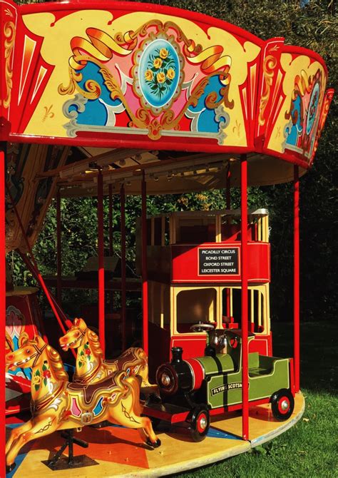 Circa 1940s English Auto Carousel | AntiqueCarousels.com