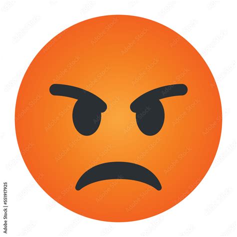 Angry Face with Symbols on Mouth vector emotion isolated sticker sign ...