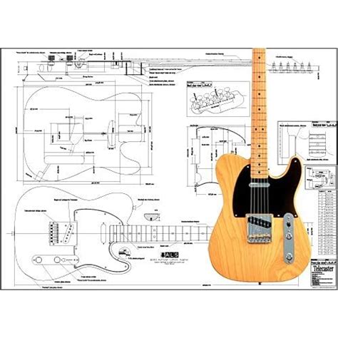 Buy Plan of Fender Telecaster Electric Guitar - Full Scale Print Online at desertcartUAE