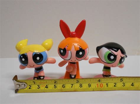 Vintage Powerpuff Girls Set of 3 Cake Topper Figures New Old Stock NOS ...