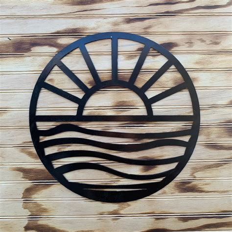 Sunset by the Sea | Metal Wall Art – Theforgingmule