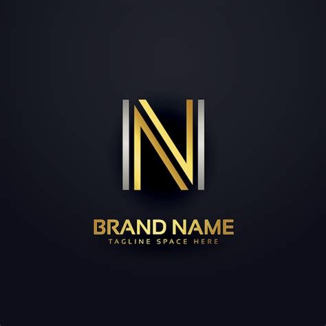 Free Vector | Letter n modern luxury logo