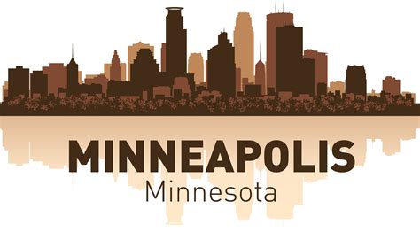 Minneapolis Skyline Vector at Vectorified.com | Collection of ...