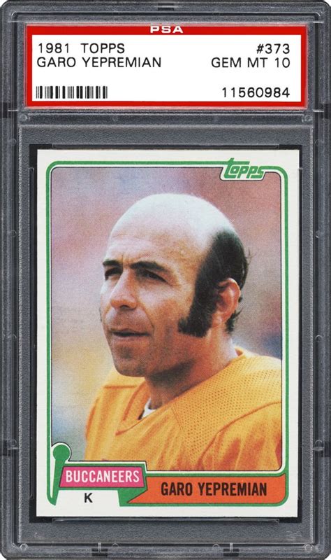 Auction Prices Realized Football Cards 1981 Topps Garo Yepremian