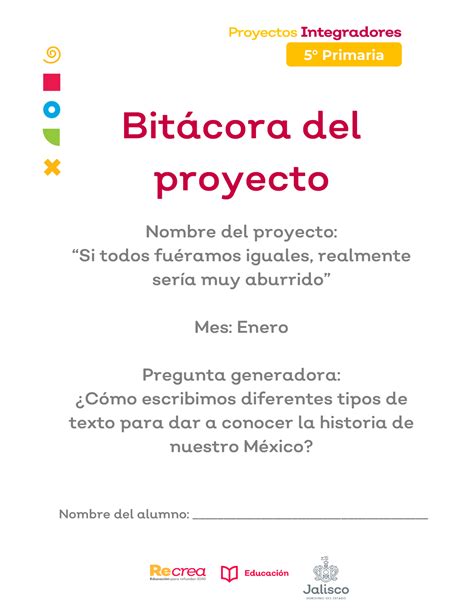 Bitácora del proyecto - 123456 - Bitácora del proyecto Nombre del proyecto: “Si todos fuéramos ...