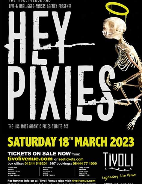 Hey Pixies Tickets | Product Categories | The Tivoli Venue, Buckley