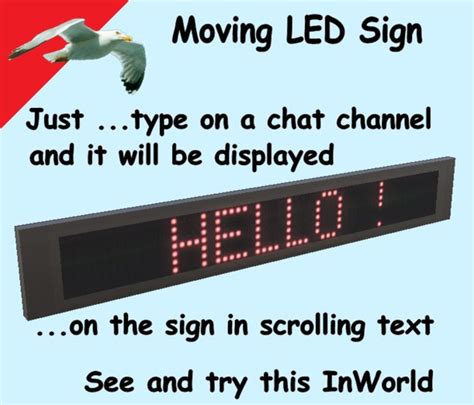 Second Life Marketplace - Moving LED Sign