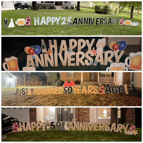 Happy Anniversary Yard Sign - Signs to Celebrate