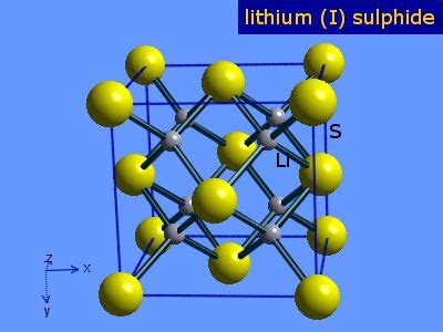 WebElements Periodic Table » Lithium » lithium sulphide