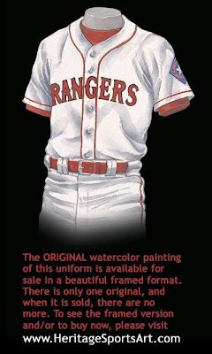 Texas Rangers Uniform and Team History | Heritage Uniforms and Jerseys ...